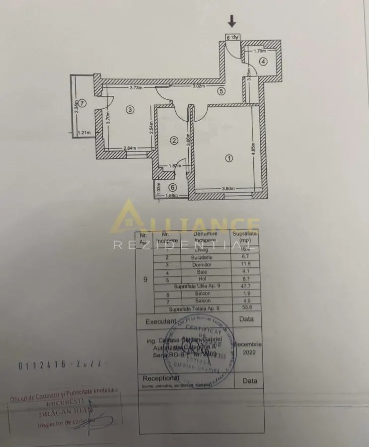 Apartament 2 camere | Sector 4 | Bloc 2022 |  + Boxa Inclusa - foto 16