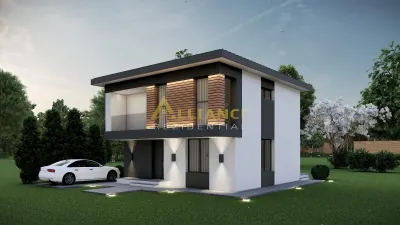 Vila individuala-- 4 camere - Complex Rezidential-400 M de STV - foto 6