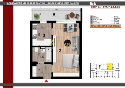 Garsoniera moderna – Biruintei | Aproape de metrou - foto 9