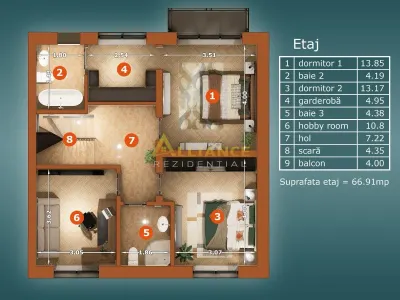 Vila tip duplex de vanzare || Popesti Leordeni || aproape de Primarie - foto 10