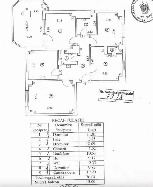 Foarte Spatios! 4 camere Cf 1, 91 mp, Calarasi - Bariera - foto 20