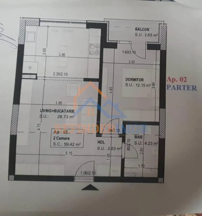 Apartament de vanzare cu 2 camere, zona Ozana - foto 9