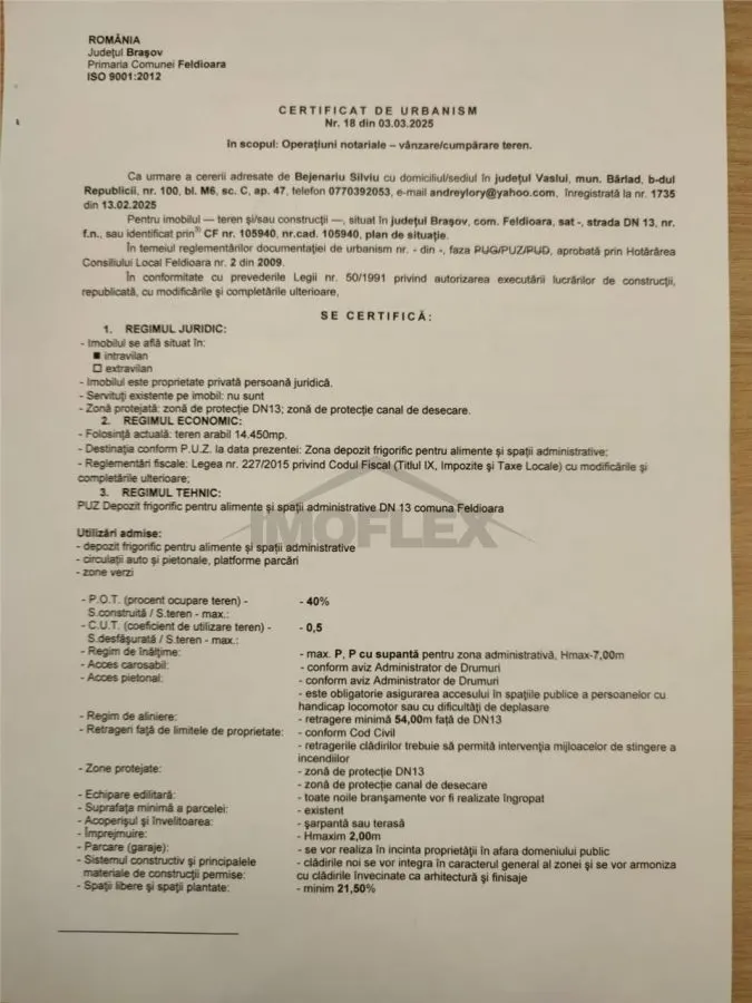 Teren Intravilan 14450 Cu PUZ Aprobat - foto 10