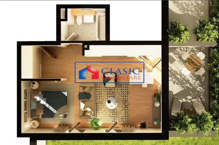 Vanzare apartament o camera cu nisa de dormit zona Intre Lacuri Marasti, Cluj-Napoca - foto 4