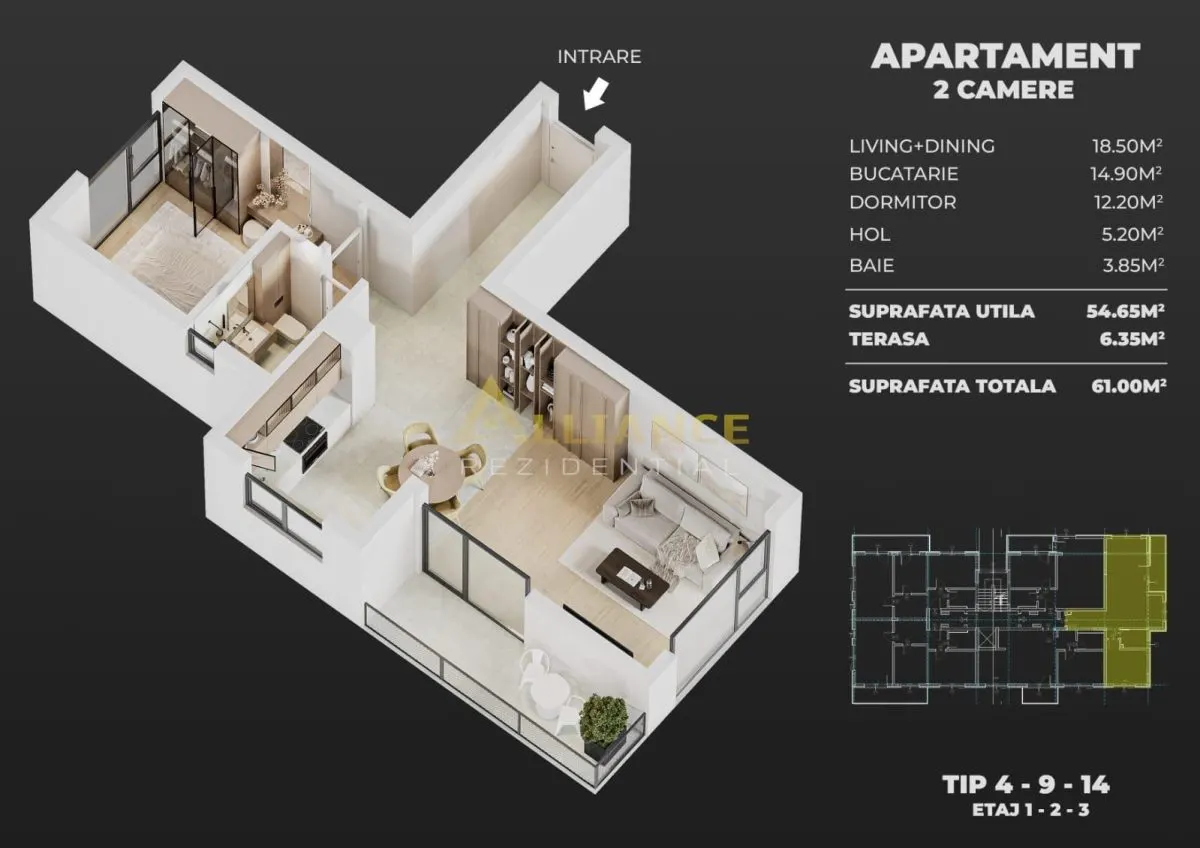 Ame Residence Exclusivitate  Proiect nou ap 2 si 3 camere - foto 8