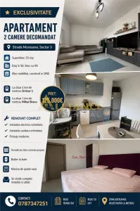 Â EXCLUSIVITATE â€“ Apartament 2 camere decomandat | Sector 3Â  - Bucuresti