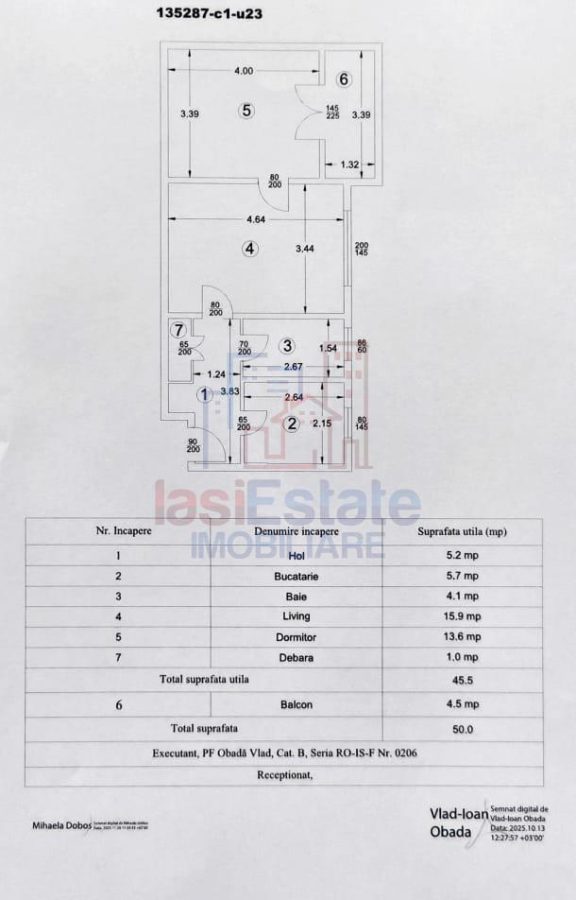Apartament 2 camere Bucsinescu - Iasi